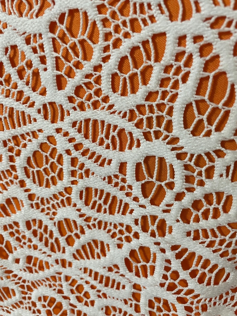 Nwt’s Jessica Orange and White Lace-Overlay Dress Size 12 - Picture 10 of 10